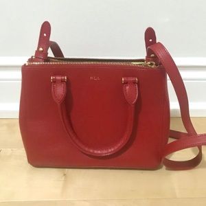 Ralph Lauren Newbury Mini Double Zip Satchel